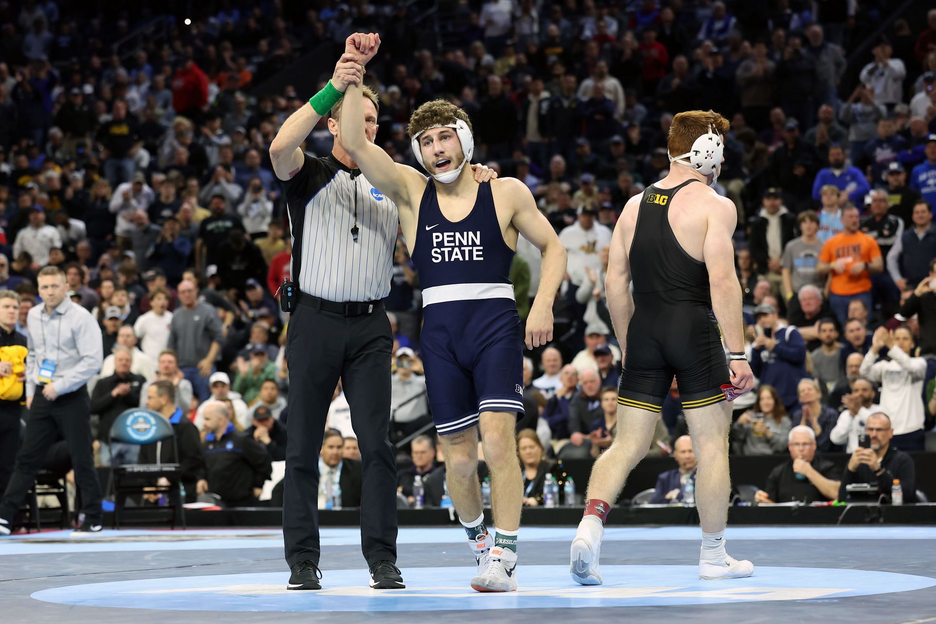 Mitchell Mesenbrink at the 2025 NCAA Division I Men's Wrestling Championship - (Source: Getty)